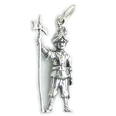 Vatican Guard Sterling Silver Charm .925 X 1 Swiss Guards Charms_ • $35.88