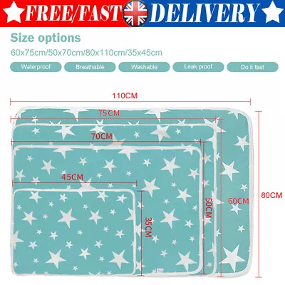 £7.19 • Buy Washable Pet Pee Pads Mat Large Puppy Training Toilet Pee Cat Dog Supplies 4Size