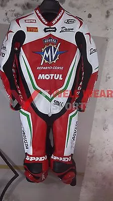 Mv Agusta Reparto Corse Motorcycle Motorbike Leather Racing Suit All Size • $350