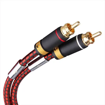 Monster Audiophile 2 Male To 2 Male Dual RCA Audio Stereo Subwoofer CableHi-Fi • $60.22