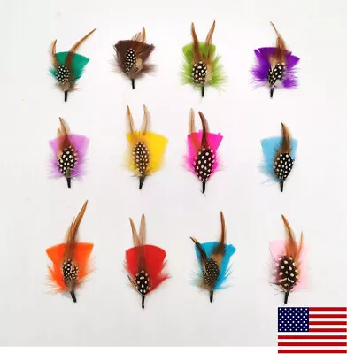 Hat Feathers 5 Pcs Assorted Natural Feather Accessories For Fedora Cowboy Hat • $7.58