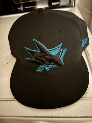 San Jose Sharks New Era Fitted Hat Size 8 • $22