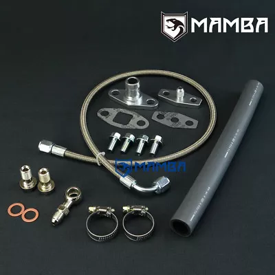 MAMBA Turbo Oil Feed & Return Line Kit For NISSAN CA18DET S13 W/ Garrett T3 T4 • $82.50