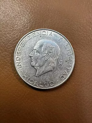 1955 Mexico Silver 5 Pesos 18.055g 0.4178 ASW *87 • $19.98