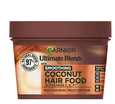Garnier Ultimate Blends Hair Food Coconut & Macadamia 3In1 Mask 400M • £14