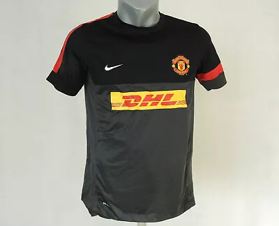 Manchester United Training Jersey Nike Black Shirt Size Boys XL Football Soccer • $18.70