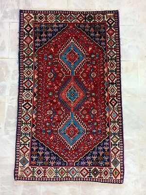 Semi Antique Hand Knotted Oriental Tribal Yalameh Wall Hanging Home Decor Rug • $425