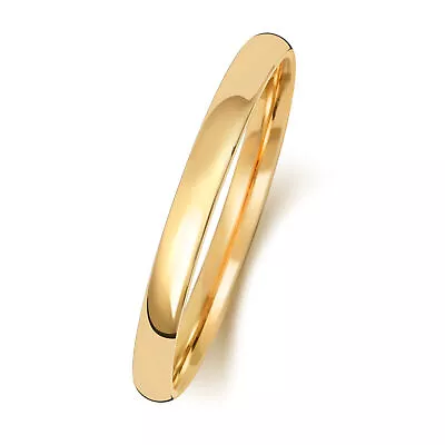 Solid 18ct Carat Gold 2 2.5 3 4 5 6 7 8mm Slight Court Wedding Band/Ring • £253.39