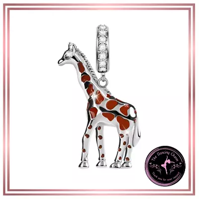 Giraffe Bracelet Charm Genuine S925 Stamped Sterling Silver • £9.95