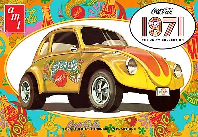 Amt Volkswagen Superbug 1971 Unity Graphics (coke) 1:25 Scale Model Kit • $37.60