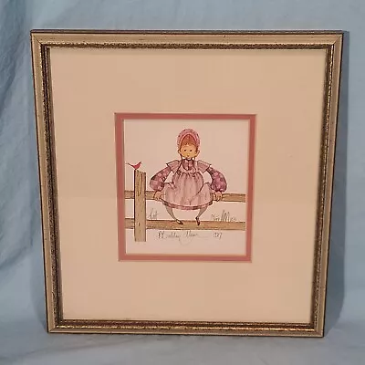 P. Buckley Moss  Pat  Framed Print 1987 • $47.95