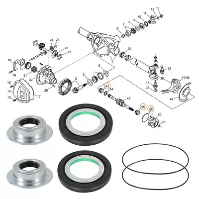 Axle Seal Kit Dana 60 For 2005-2019 Ford F250 F350 F450 F550 Super Duty • $47.99