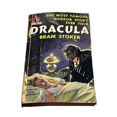 Dracula Bram Stoker 1947 1st Pocket Books Vintage PB Book • $24.95