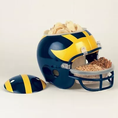 Michigan Wolverines Full Size Snack Helmet Brand New Wincraft 🏈 • $69.95