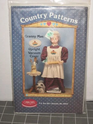 $4.99 • Buy Granny Mae Upright Vacuum Cover 48  Tall Vintage 1993 Doll Apron Dust Cap