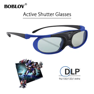 £22.39 • Buy BOBLOV JX-30 3D Active Shutter Glasses DLP-Link Fits BenQ W1070 W700 W710ST