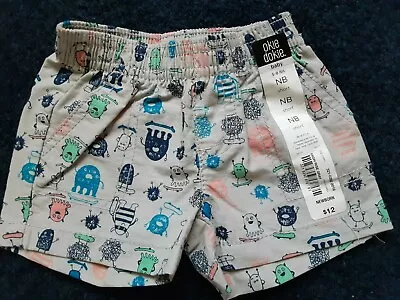 Cool Monster Gray Newborn Boy Shorts • $7