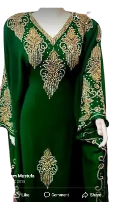 New Moroccan Dubai Abaya Jalabiya Fancy Islamic Takchita Thobe For Women Dress • $74.99