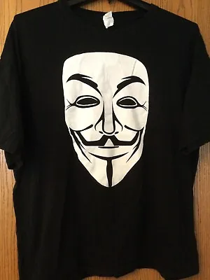 V For Vendetta - Mask - Black Shirt - XL • $40