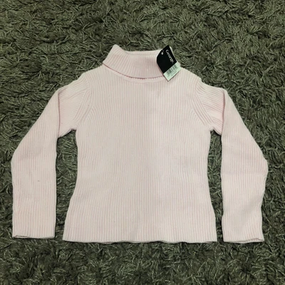 £1.50 • Buy Baby Girl Biby Pink Ribbed Roll Neck Top 1-1 1/2 Years - BNWT