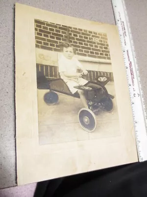 MAIL PLANE PEDAL CAR 1920s Vintage Toy Photo Metal Airplane Riding Toy Antique • $41
