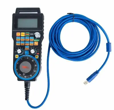 CNC Mach3 Handwheel 6 Axis Wired USB MPG Controller Electronic Manual Pendant 5M • $144.99