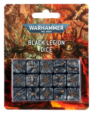 40K Chaos Marines Black Legion Dice Pack NEW In BOX Warhammer 15 D6 16mm • $84.84