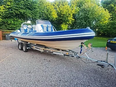 Cobra 7.55 RIB For Sale 250HP Yamaha Outboard - With Roller Coaster Trailer • £32995