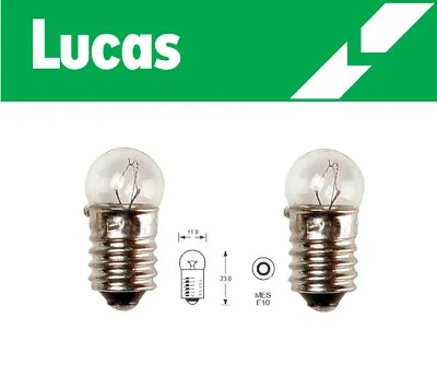 Lucas 12v 2.2w 987 MES G11 E10 Screw In Light Bulb - Classic Car Smiths Gauge X2 • £3.75