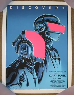 $59.99 • Buy DAFT PUNK Concert Gig Tour Poster DISCOVERY Tim Doyle