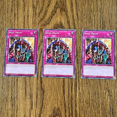 $12.49 • Buy YuGiOh - Skill Drain X 3 - Common - SR13-EN040 Playset