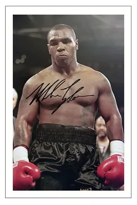 MIKE TYSON Signed Autograph PHOTO Fan Gift Signature Print BOXING Boxer • £3.49