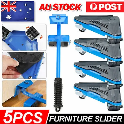 $26.95 • Buy 5x Furniture Slider Lifter Moves Wheels Mover Kit Home Moving Lifting System