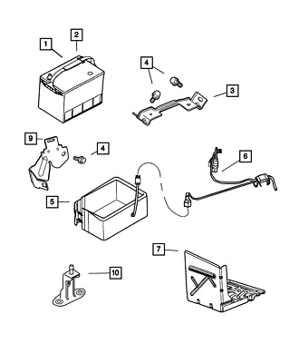 Genuine Mopar Battery Hold Down Bracket 4580743AB • $35.22