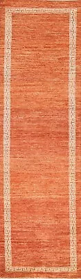 2'x9' Bordered Gabbeh Kashkoli Afghan Runner Rug Hand-knotted Staircases Carpet • $391