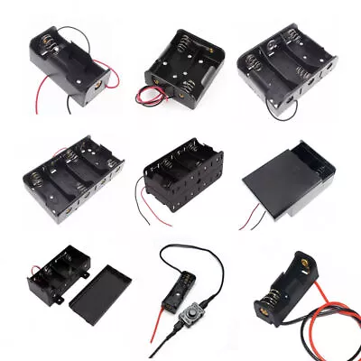 1 2 3 4 8 X C/D/23A 12V Cell Battery Holder Case Enclosed Box/Switch With Wire • $9.83