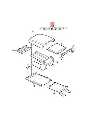 Genuine VW SEAT Sharan Syncro 4Motion Tiguan Armrest Titan Black 5M0864207GYAF • $372.71