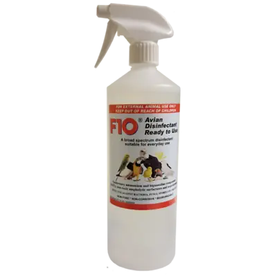 F10 Disinfectant Bird Avian 1L RTU Spray Birds Pet Cages Bird Aviary Cleaner • £16.95