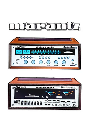 Marantz Pin Badge 5220 2270 Logo Cassette Receiver Vintage (Set Of 3) • $24.99