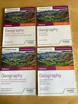 Geography AS/A Level Student Guides Books 1-4 • £10