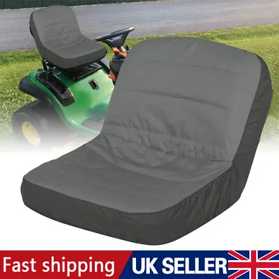 Universal Riding Lawn Mower Tractor Seat Cover Padded Comfort Pad Storage Black！ • £12.99