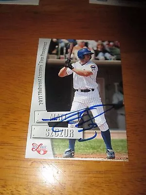 MATT SZCZUR Signed 2011 Midwest League MWL Top Prospect Card AUTO Autograph Cubs • $4.99