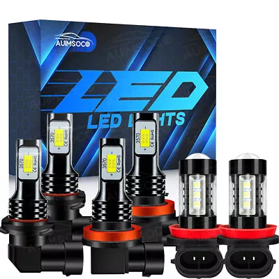 For MAZDA 3 2010 2011 2012 2013 Car 6x LED Headlights+Fog Light Bulbs Combo Kits • $39.99