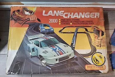 Matchbox Powertrack Lane Changer  2000 Set Boxed Untested  • £32.99