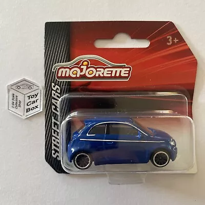 MAJORETTE Fiat 500 Icon Hatch (1/56* Street Cars - Blue #286E) C07 • $3.81