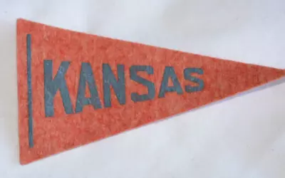 VTG Felt Mini Pennant NCAA Kansas Jayhawks 4 1/2  1936-1938 • $32