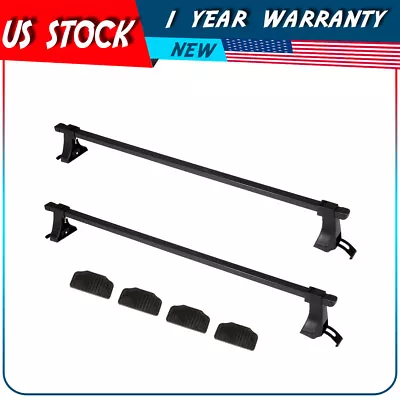 $40.41 • Buy 48  Universal Top Roof Racks Cross Bar Luggage Carrier For 4 Door SUV Truck Jeep