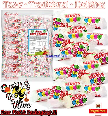 1 - 1000 Swizzels Mini LOVE HEARTS Sweets Wedding Favours Retro Party Valentines • £4.17