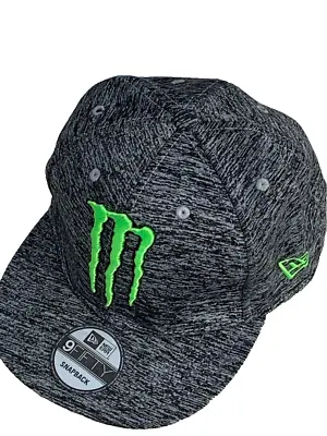 Monster Energy Gray Jersey-look Flat Brim Cap. OSFM. Factory 2nd. • $30