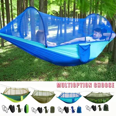 660lbs Double Person Camping Hammock Tent With Mosquito Net Hanging Bed Portable • $19.99